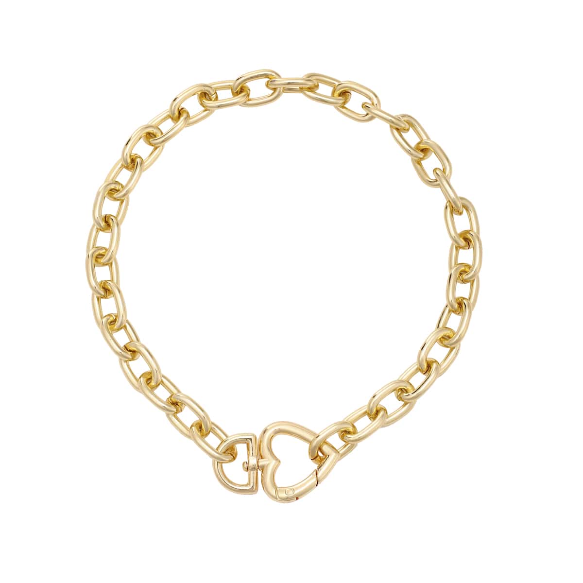 

Heart Decor Chain Necklace, Gold