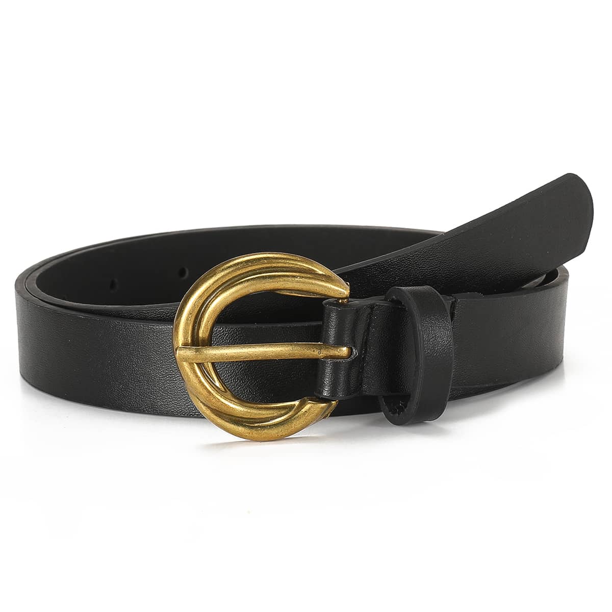 

Metal Buckle Belt, Black
