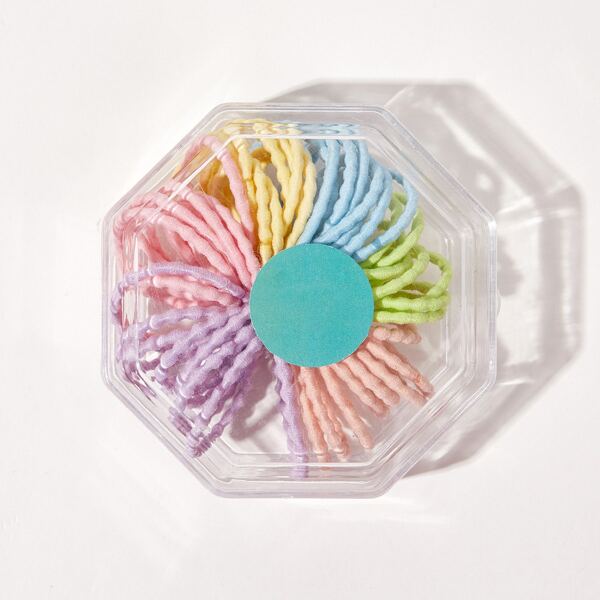 

45pcs Baby Minimalist Hair Tie, Multicolor