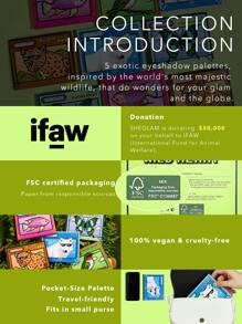 SHEGLAM Forever Feather Palette 12-Clolor Shimmer Matte Eyeshadow Palette Bold Color Red Green Blue Long Lasting No Smudge Highly Pigmented Soft Smooth Eyeshadow Eye Makeup Cosmetics Brand Beauty Makeup Face Paint Cosmetic For Women Girls Perfect For Winter Spring Ideal For Y2K Fancy Fashion Suitable For Birthday Gift Party Ready Best Color - Forever Feather - View 9