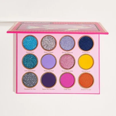 SHEGLAM Fin Within Palette 12 色閃光霧面眼影盤 色彩鮮豔 高光澤 持久不暈染 色澤鮮豔 柔滑眼影 眼部彩妝 化妝品 粉色 眼影 品牌 美容 化妝 化妝品 適合女性與女孩 完美搭配夏季春季 Y2K 時尚 流行 生日 母親節禮物 假期 派對準備就緒 最佳顏色
