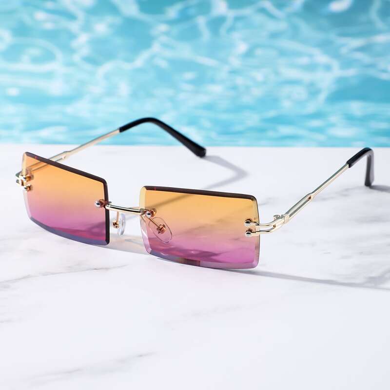 

Rimless Tinted Lens Sunglasses