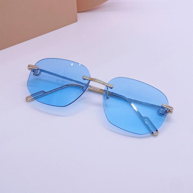

Rimless Tinted Lens Sunglasses