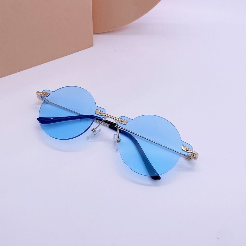 

Round Rimless Sunglasses