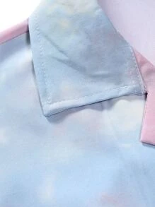 Manfinity RSRT Men Random Tie Dye Button Through Shirt - Multicolor - View 7