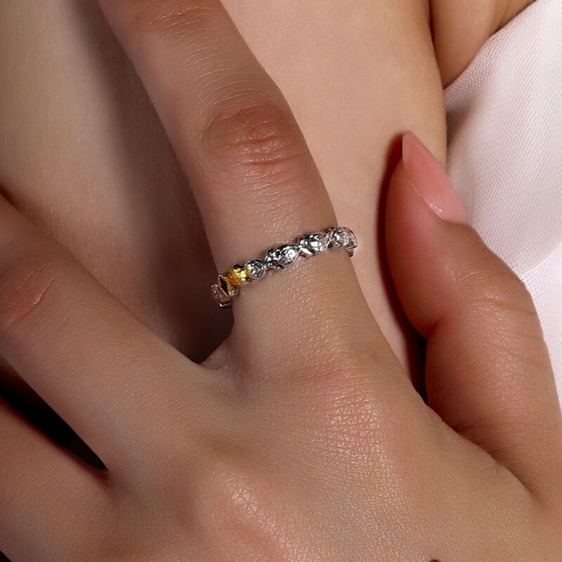 

Fish Design Ring, Silver