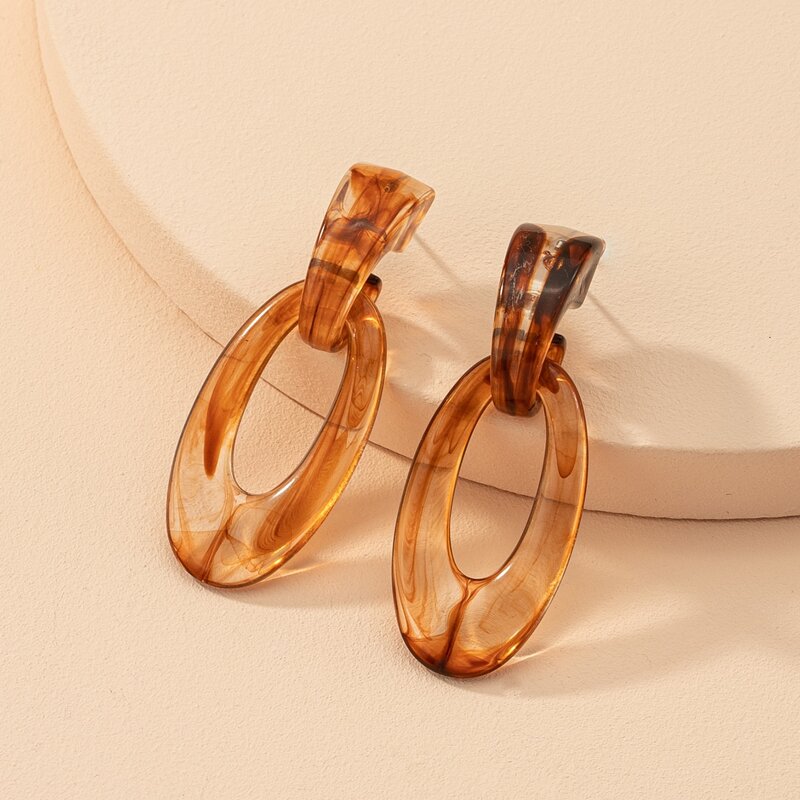 

Geo Drop Earrings, Multicolor