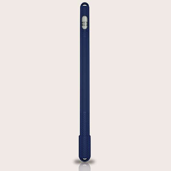 

1pc Silicone Apple Pencil 1st Generation Case, Navy blue