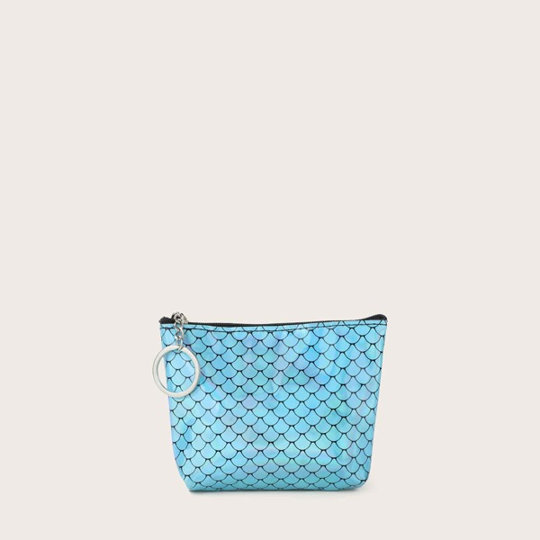 

Fish Scale Coin Case, Blue