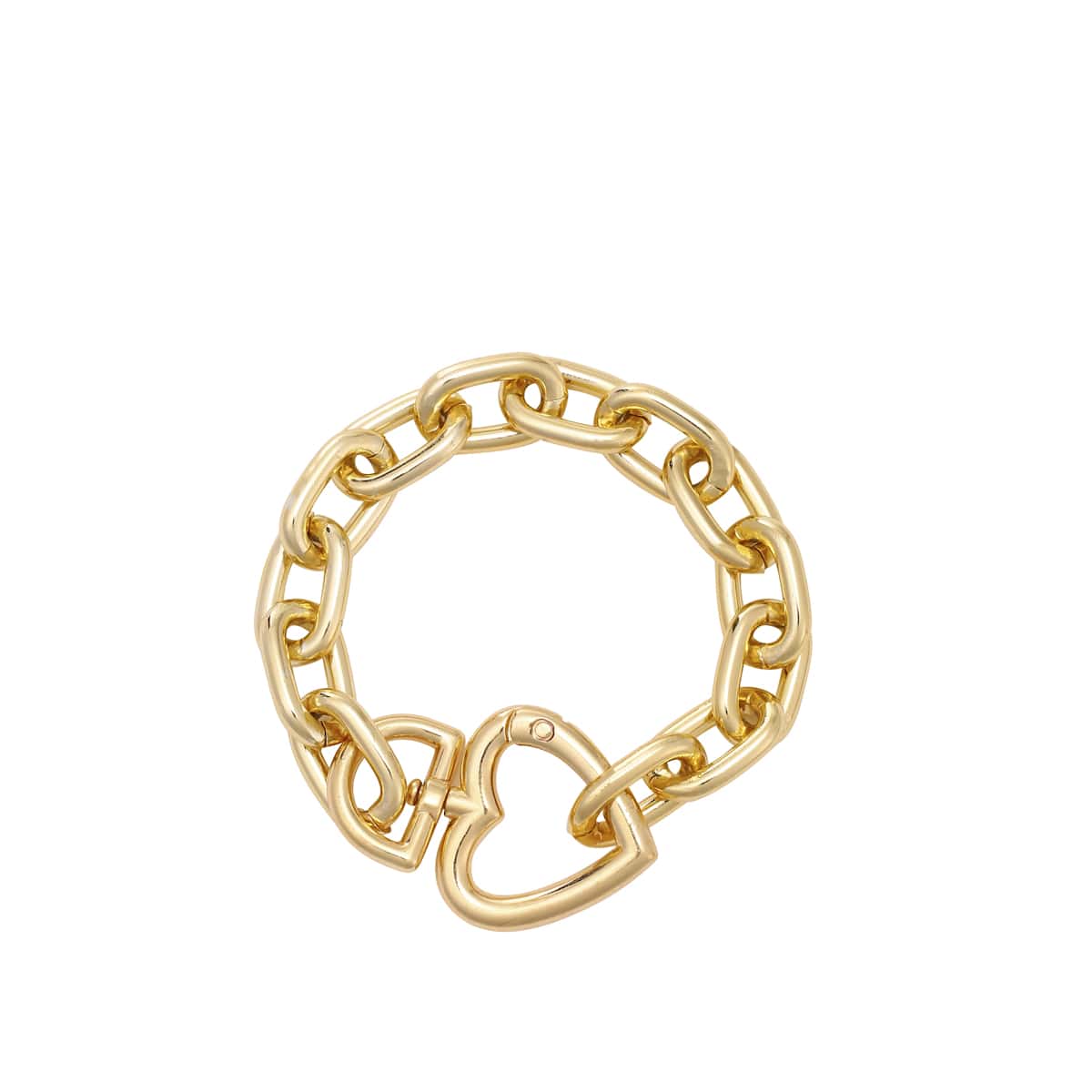 

Heart Decor Chain Bracelet, Gold