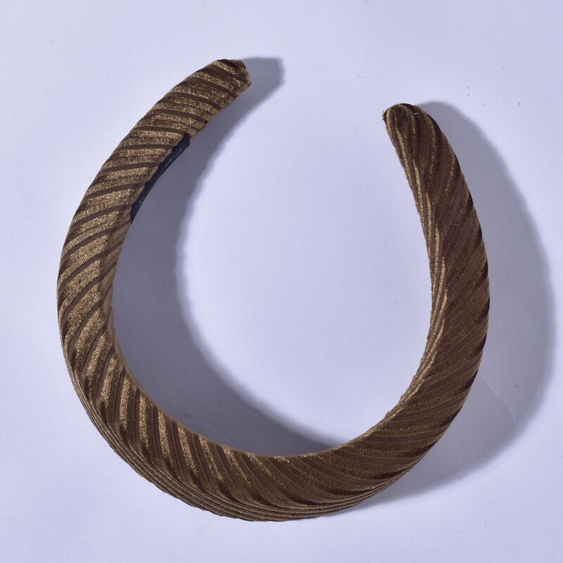 

1pc Plain Hair Hoop, Coffee brown