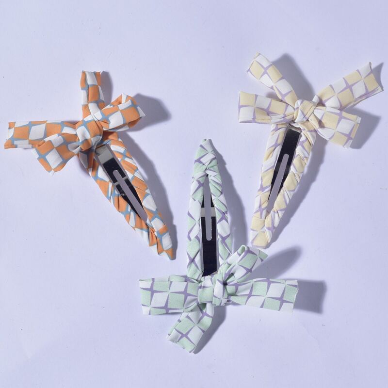 

3pcs Bow Hair Clip, Multicolor
