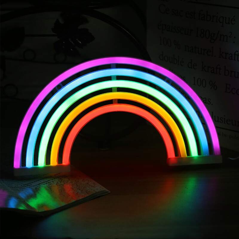

Rainbow Wall Mounted LED Night Light, Multicolor