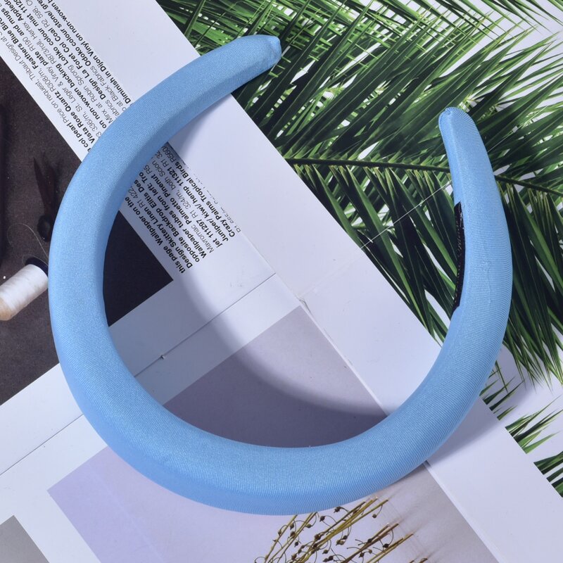 

1pc Simple Wide Headband, Blue