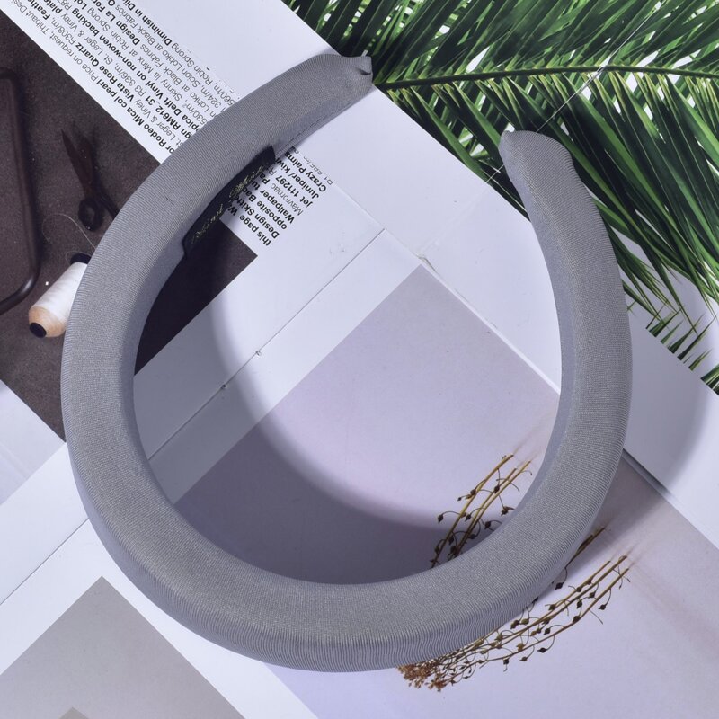 

1pc Simple Wide Headband, Light grey