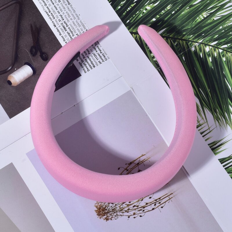 

1pc Simple Wide Headband, Pink
