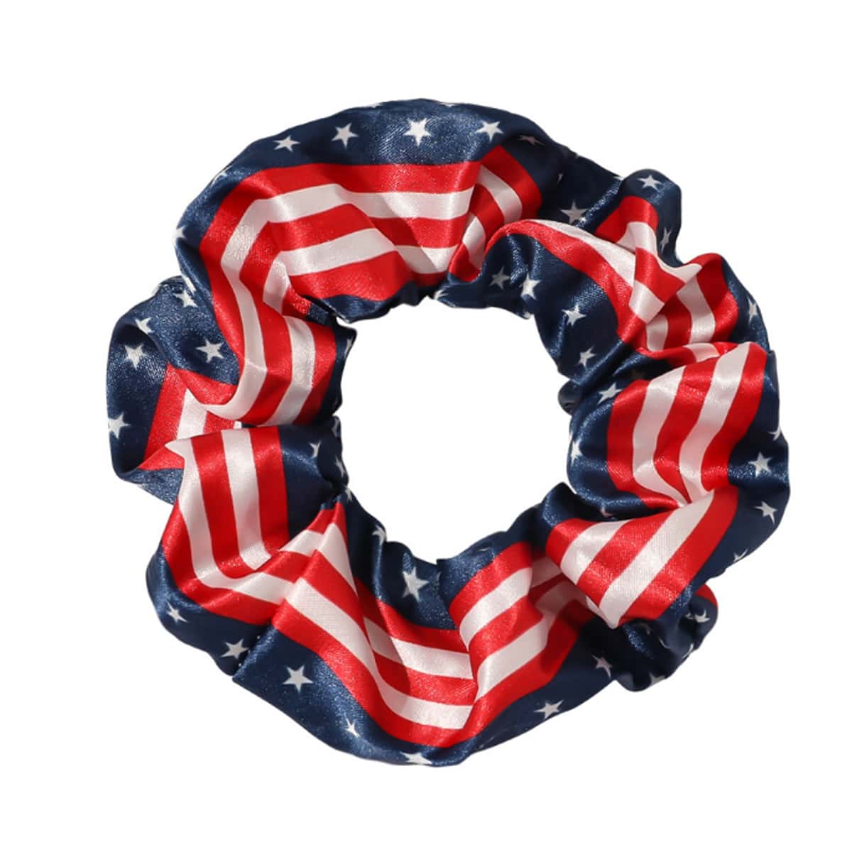 

Flag Print Scrunchie, Multicolor
