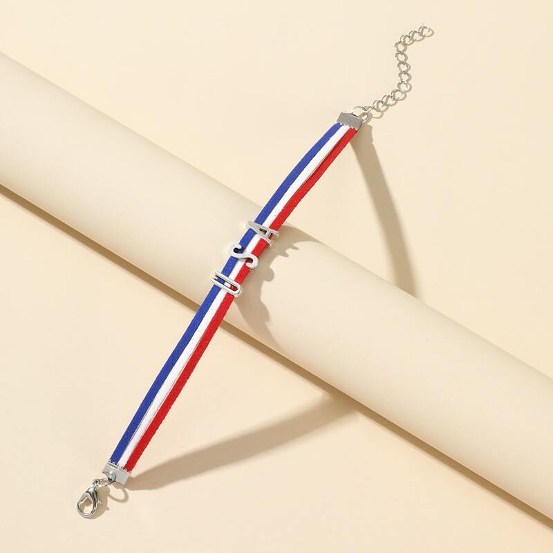 

Letter Decor Bracelet, Multicolor