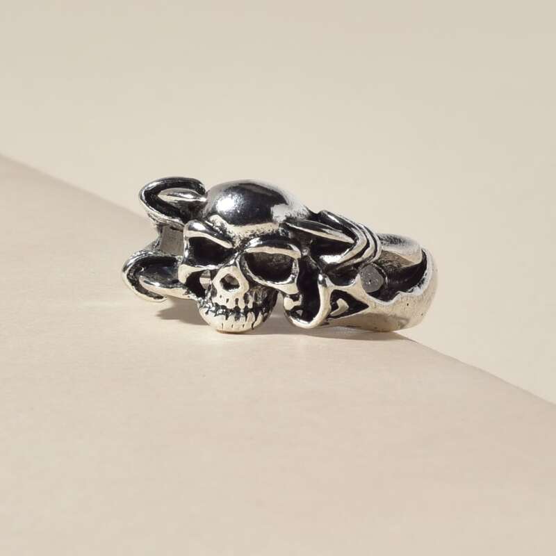 

1pc Skull Decor Ring, Multicolor