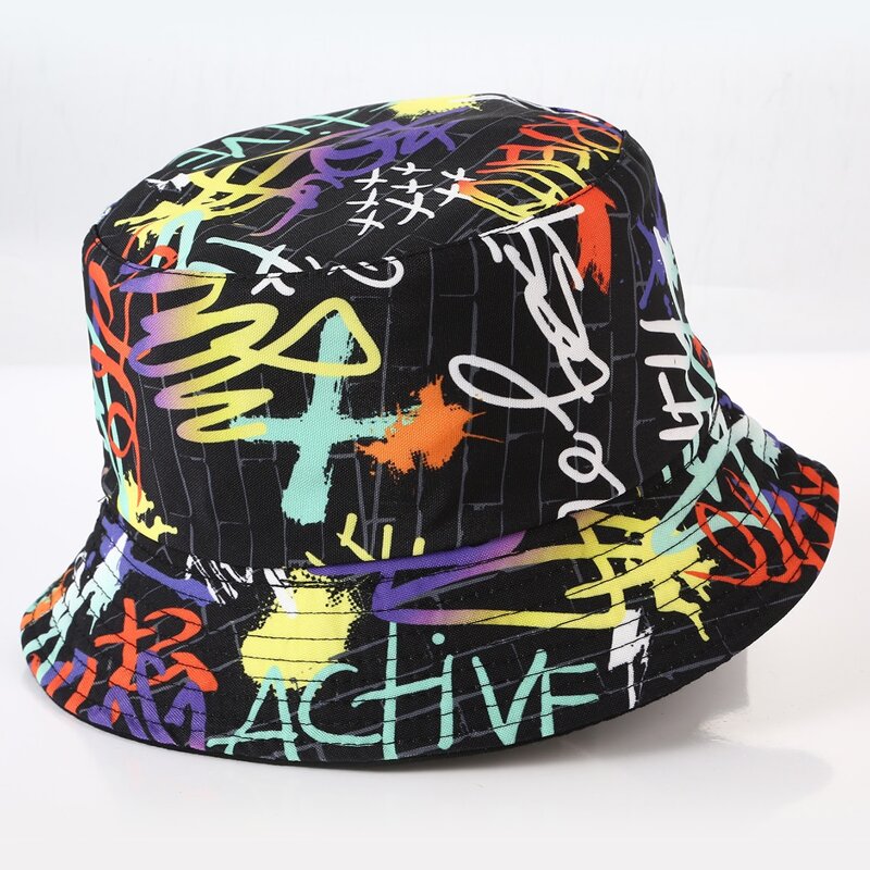 

Guys Letter Graphic Bucket Hat, Black