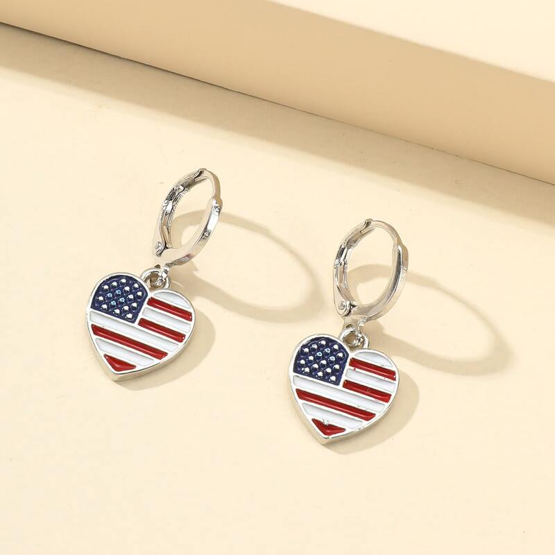 

Heart Drop Earrings, Multicolor