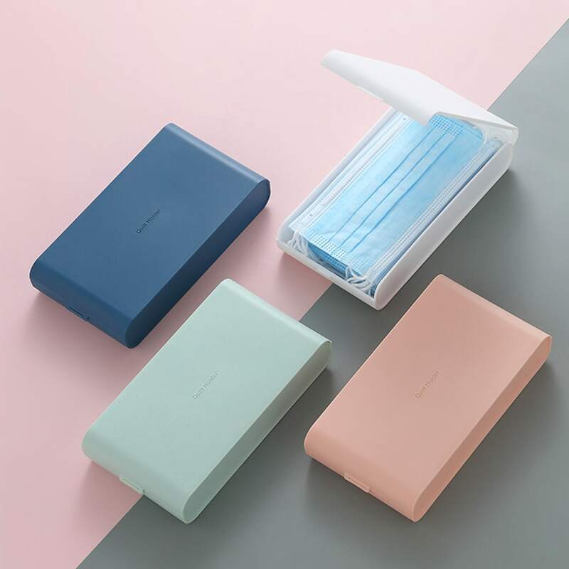 

1pc Face Cover Storage Box, Multicolor
