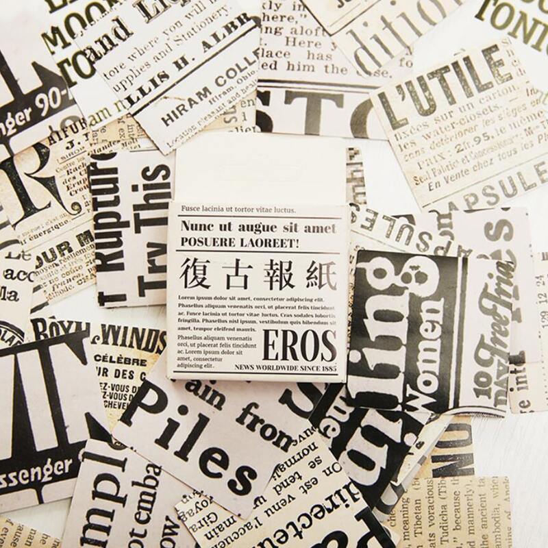 

45pcs Letter Graphic Sticker, Multicolor