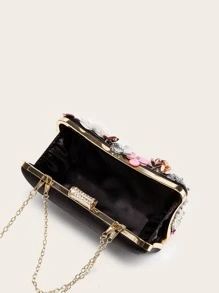 floral decor chain box bag