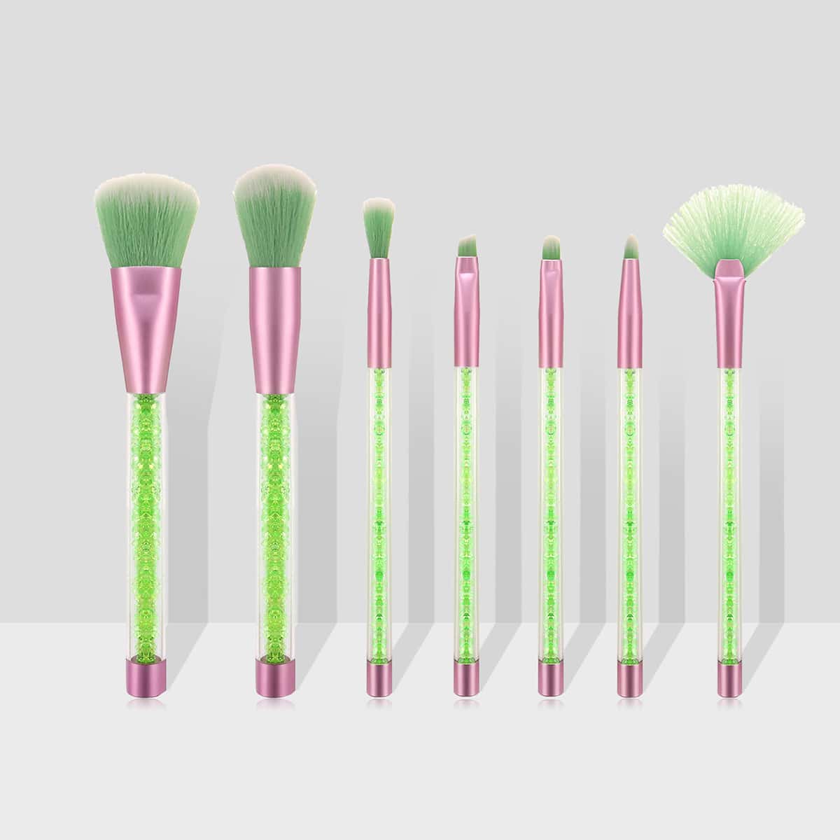 

7pcs Random Makeup Brush With Storage Bag, Multicolor