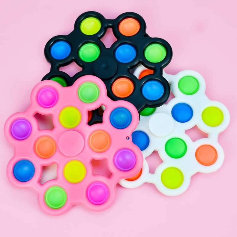 

1pc Random Color Push Bubble Toy, Multicolor