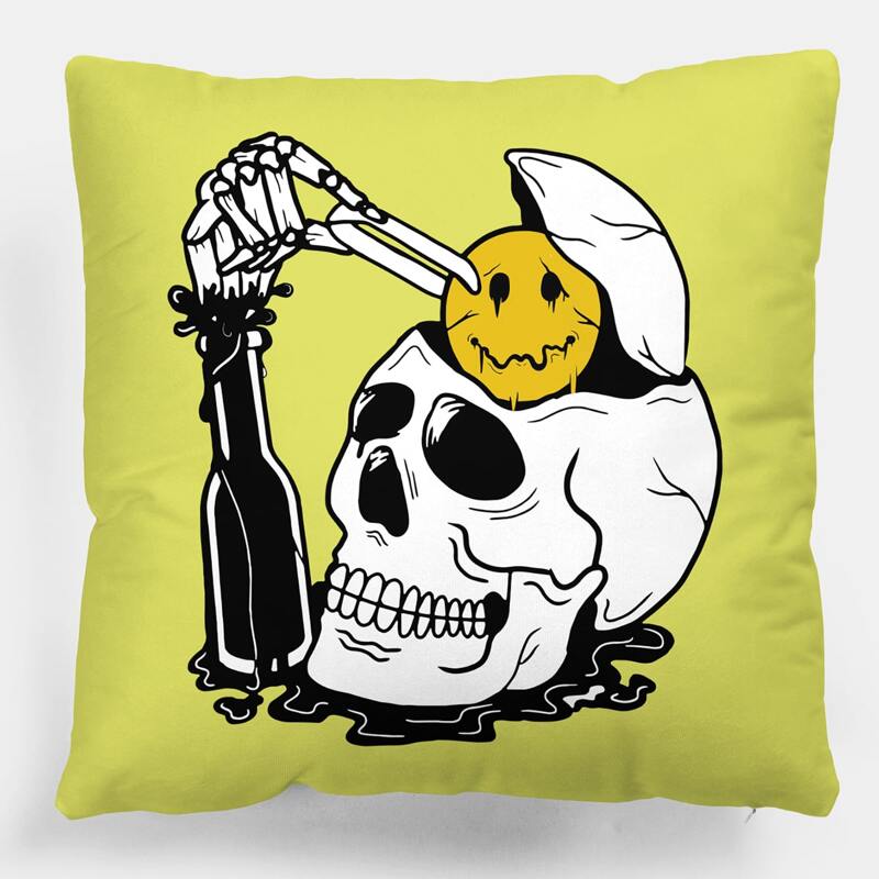 

Skull Cushion Cover Without Filler, Multicolor