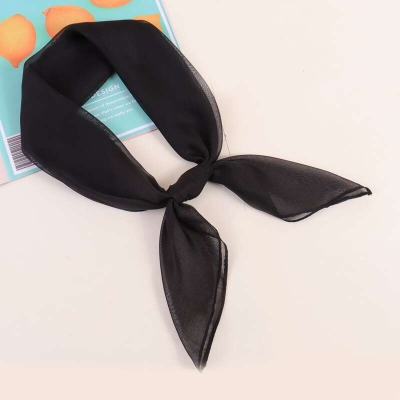 

1pc Solid Scarf, Black