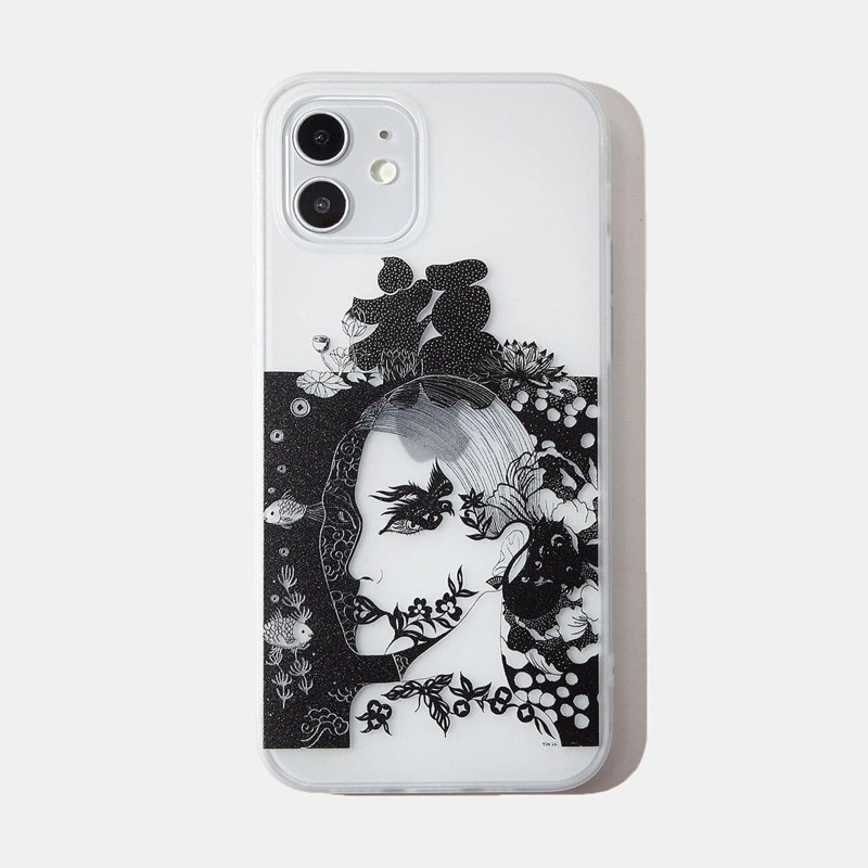 

ROMWE X Yinniebun-artzone Figure Phone Case, Multicolor