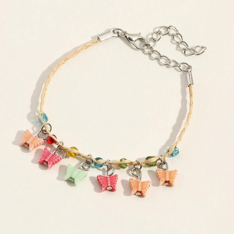 

Butterfly Braided Bracelet, Multicolor