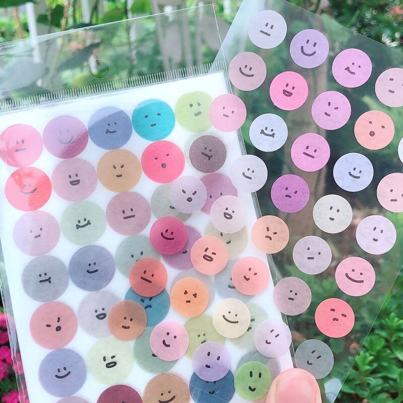 

6sheet Cartoon Graphic Sticker, Multicolor