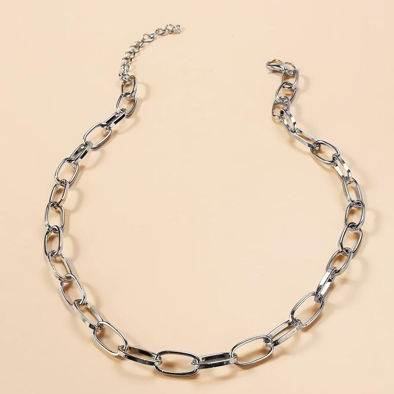 

Minimalist Chain Necklace, Silver