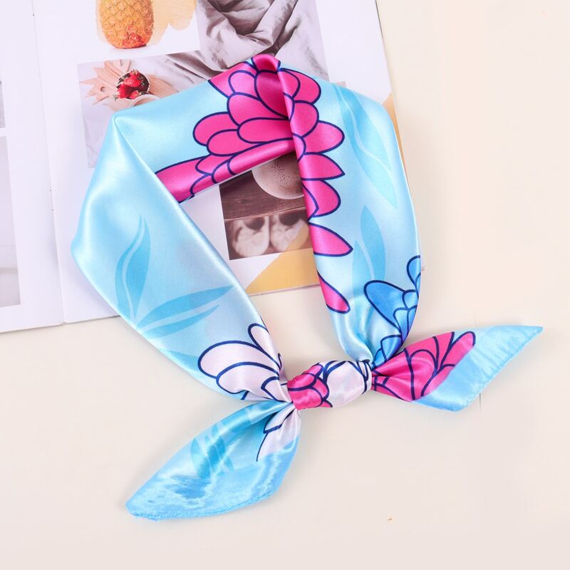 

1pc Floral Pattern Scarf, Multicolor