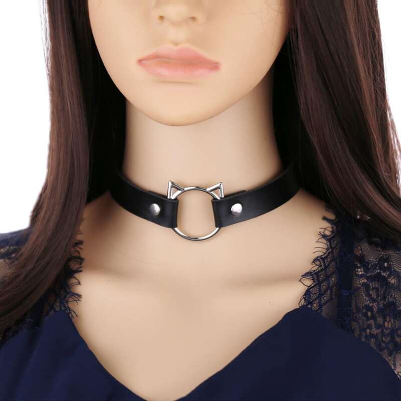 

Cat Decor Choker, Black