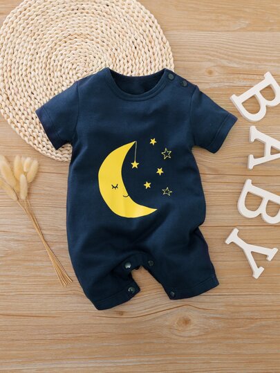 Yierying رومبير بطباعة المجرة كارتون للاولاد الرضع