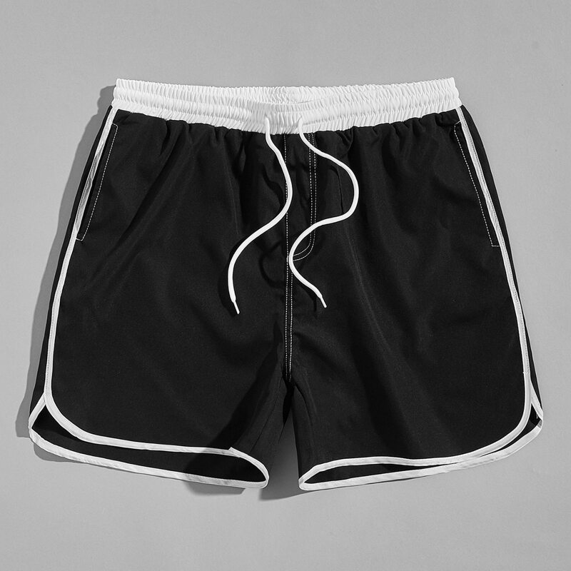 

Guys Drawstring Dolphin Shorts, Black