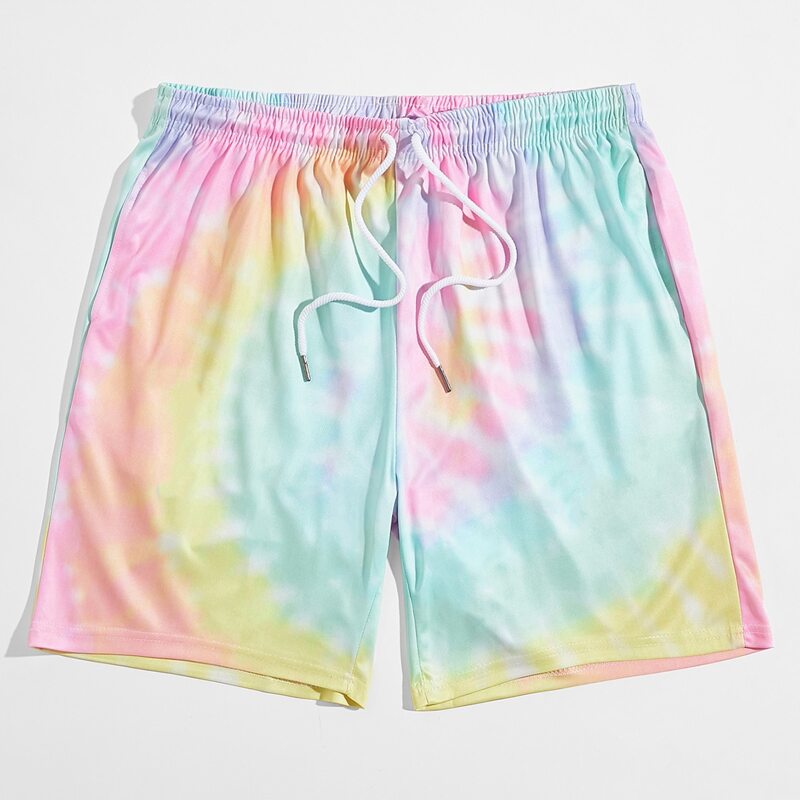

Guys Tie Dye Drawstring Shorts, Multicolor