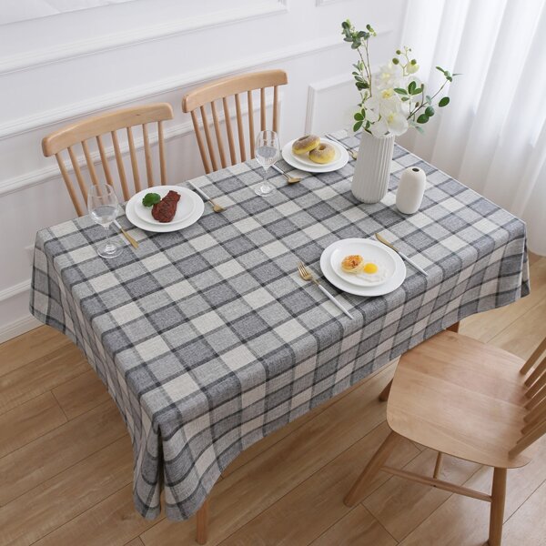 

Plaid Pattern Tablecloth, Multicolor