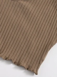 Muchica Áo hai dây Xù nhỏ màu trơn Gợi cảm - Nhiều màu - Xem 5