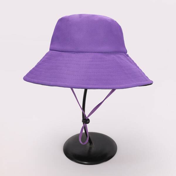 

Solid Reversible Bucket Hat, Purple