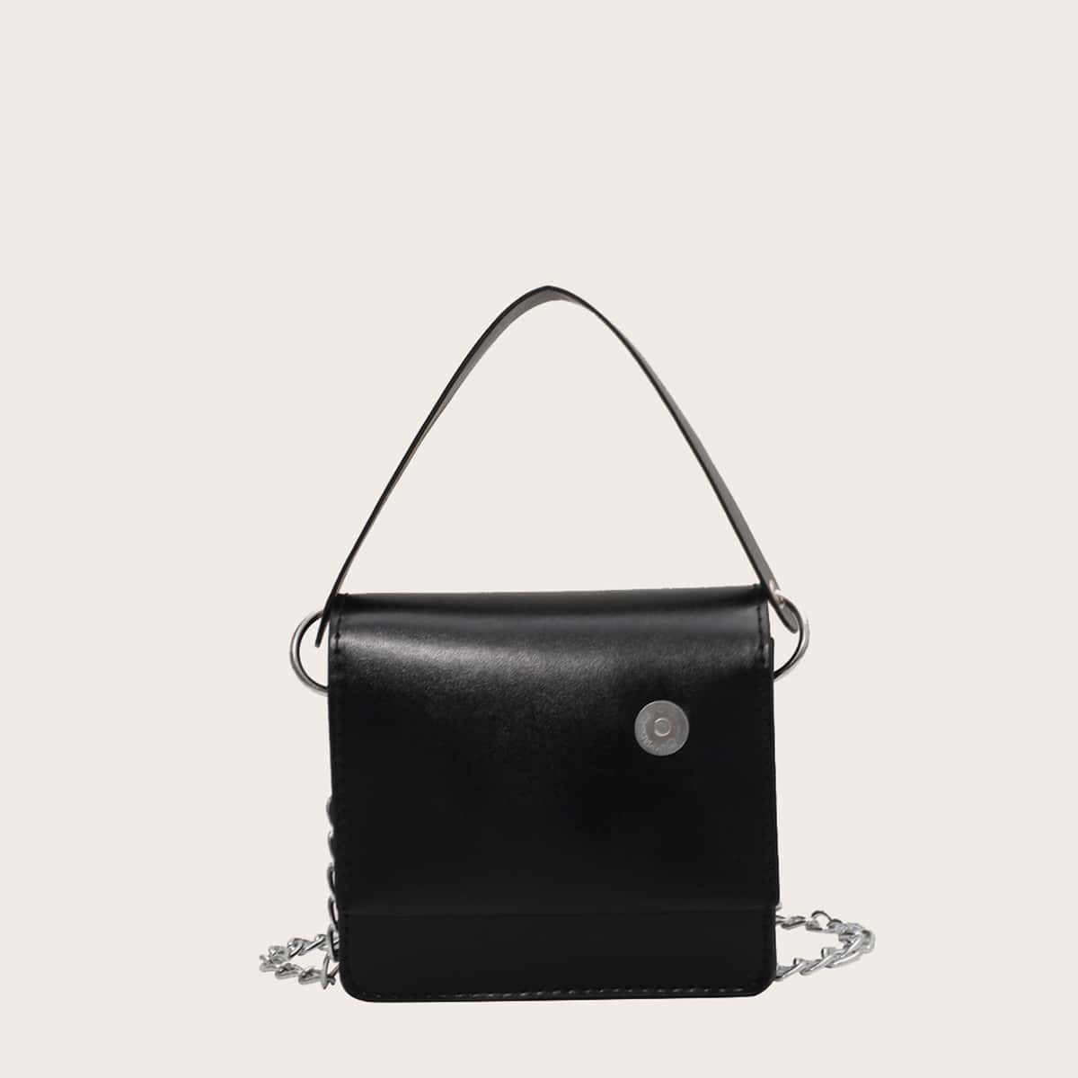 

Mini Satchel Bag, Black