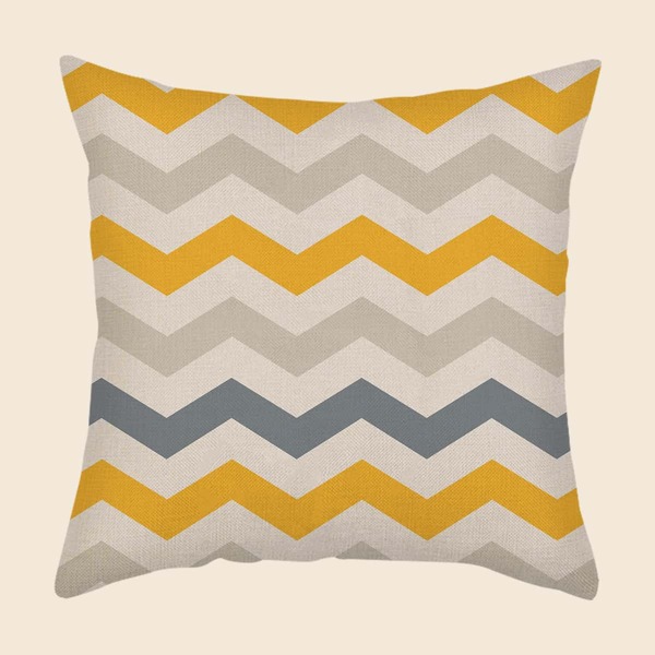 

Chevron Pattern Cushion Cover Without Filler, Multicolor