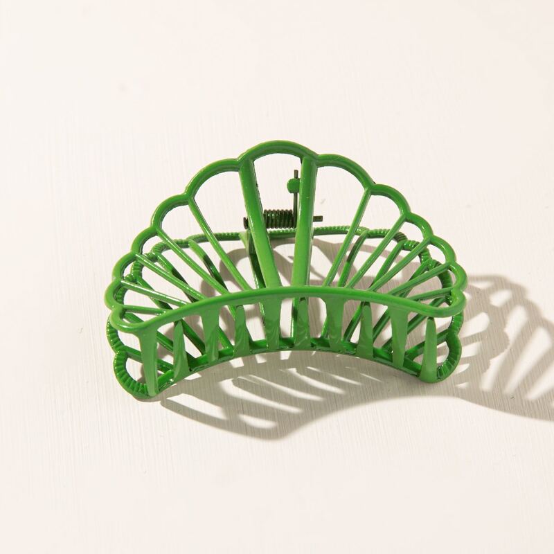 

Shell Design Claw Clip, Green