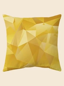 漸層幾何樣式靠墊套沒有填充物 - 黃色 - 查看 1