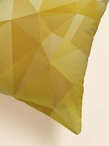 漸層幾何樣式靠墊套沒有填充物 - 黃色 - 查看 2