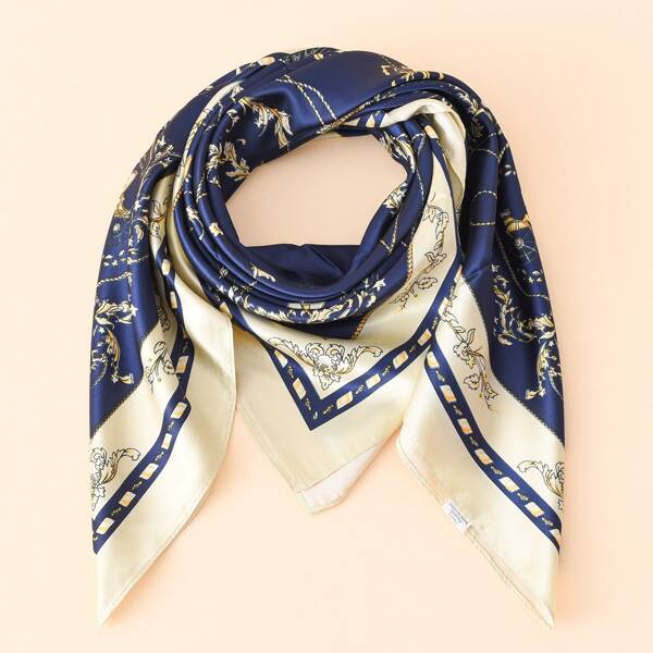 

Floral Print Bandana, Blue
